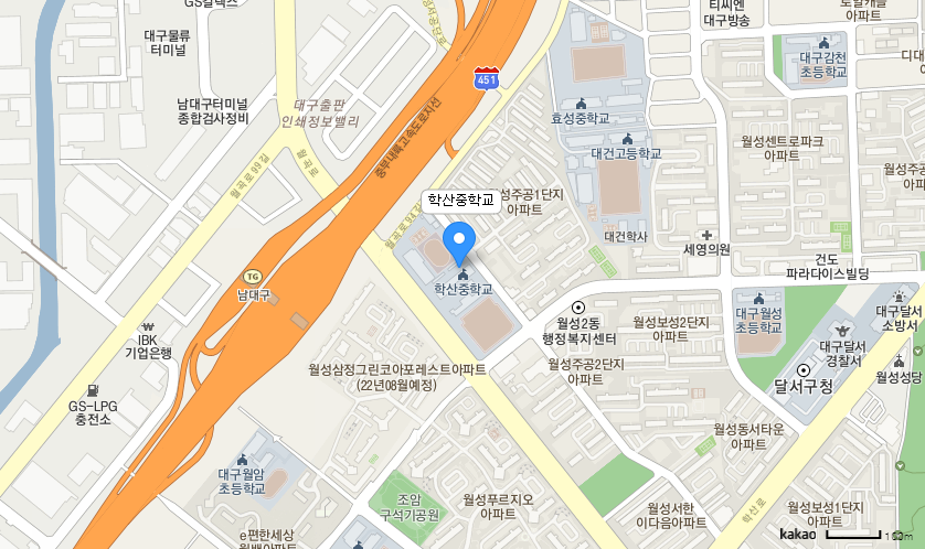 학교 찾아오시는 길 지도
